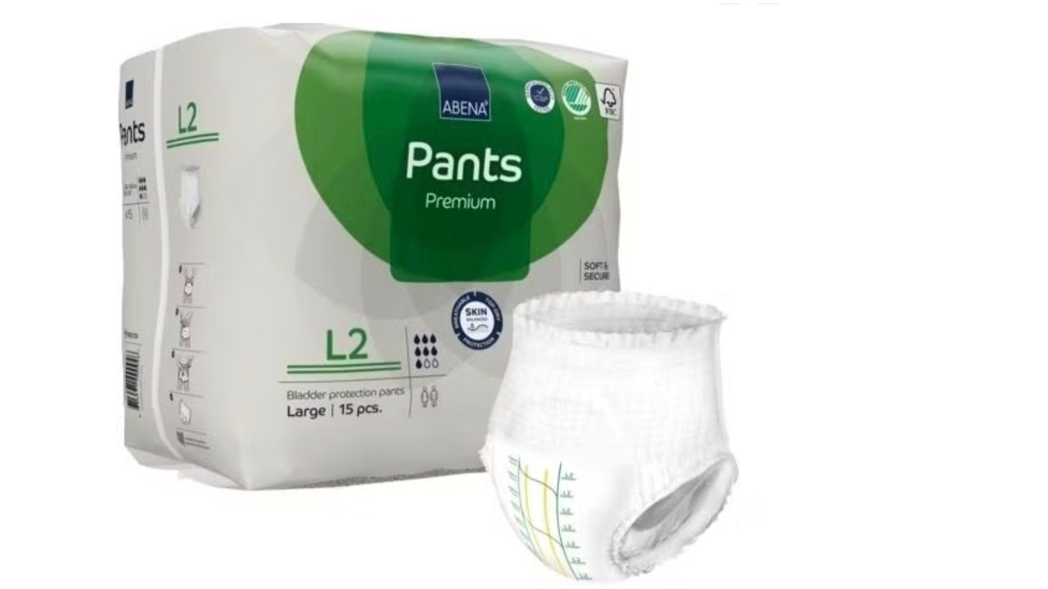 Abena Pants Premium L2 pelene-gaćice za inkontinenciju, 15/1